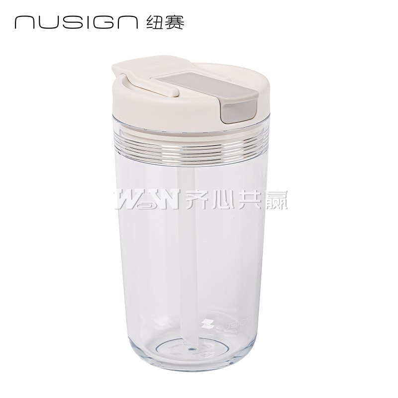 得力Deli 纽赛 NS865 480ml 瓷白色 直饮/吸管 CUPCUP甜心杯