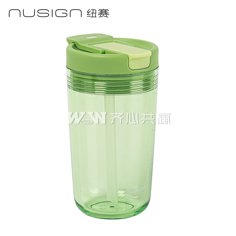 得力Deli 纽赛 NS865 480ml 苔藓绿 直饮/吸管 CUPCUP甜心杯