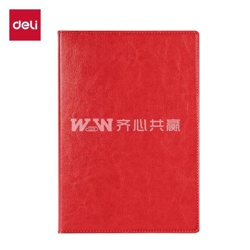 得力Deli 7900 16K 80张/本 70g 红色 皮面笔记本/记事本