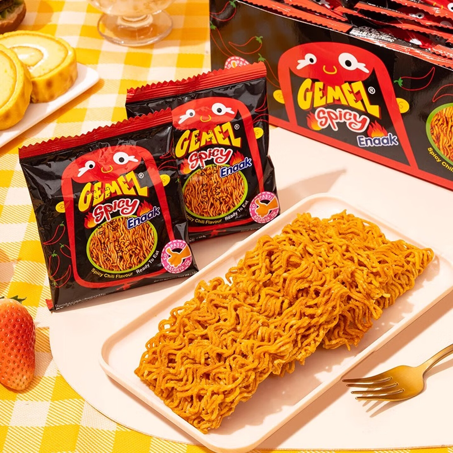 GEMEZ Enaak 14g*30包/盒 辣味 小鸡干脆面