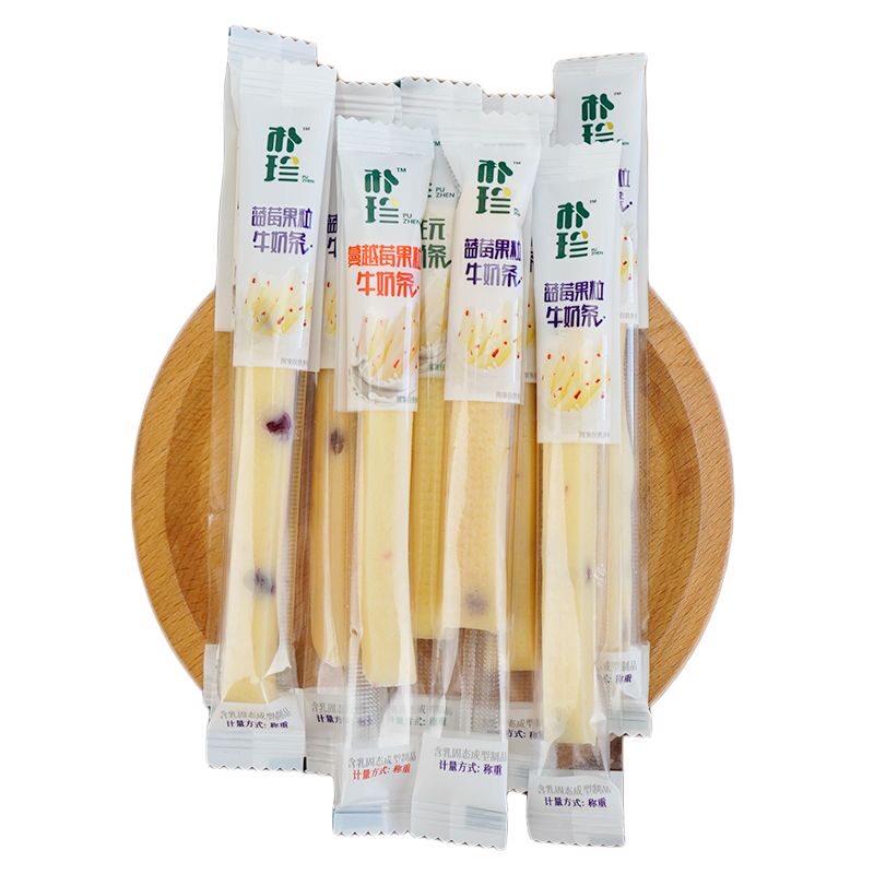 朴珍 428g/袋 独立包装 3口味 分享装 高钙 益生元牛奶条