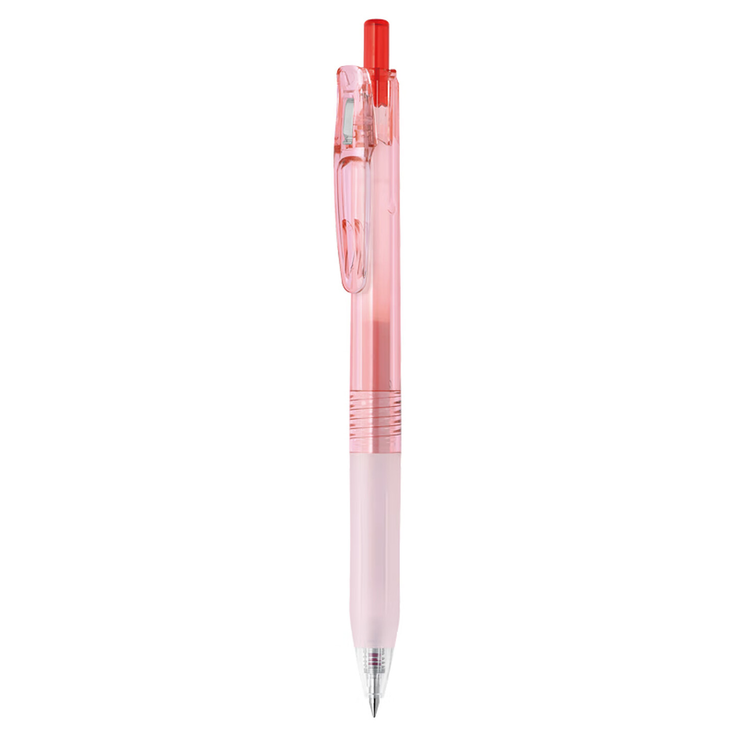 斑马Zebra BI-JJ15-SC 0.5mm 透明红杆红芯 按制式中性笔/宝蔗笔