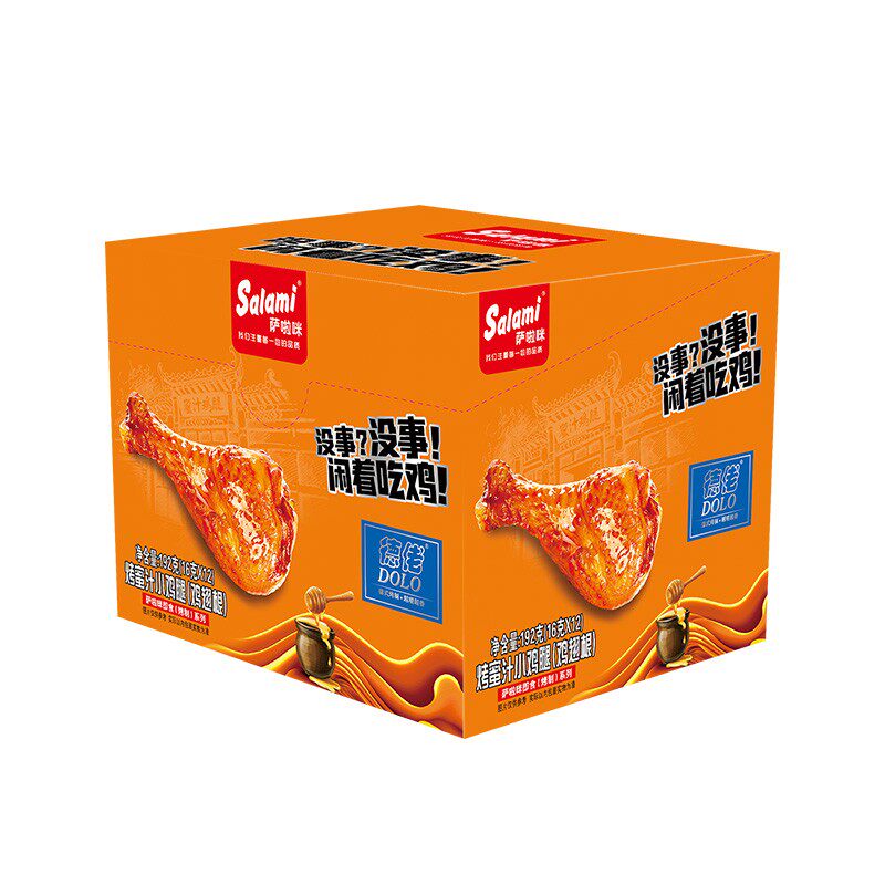 萨啦咪 16g*12包/盒 独立包装 蜜汁味 小鸡腿