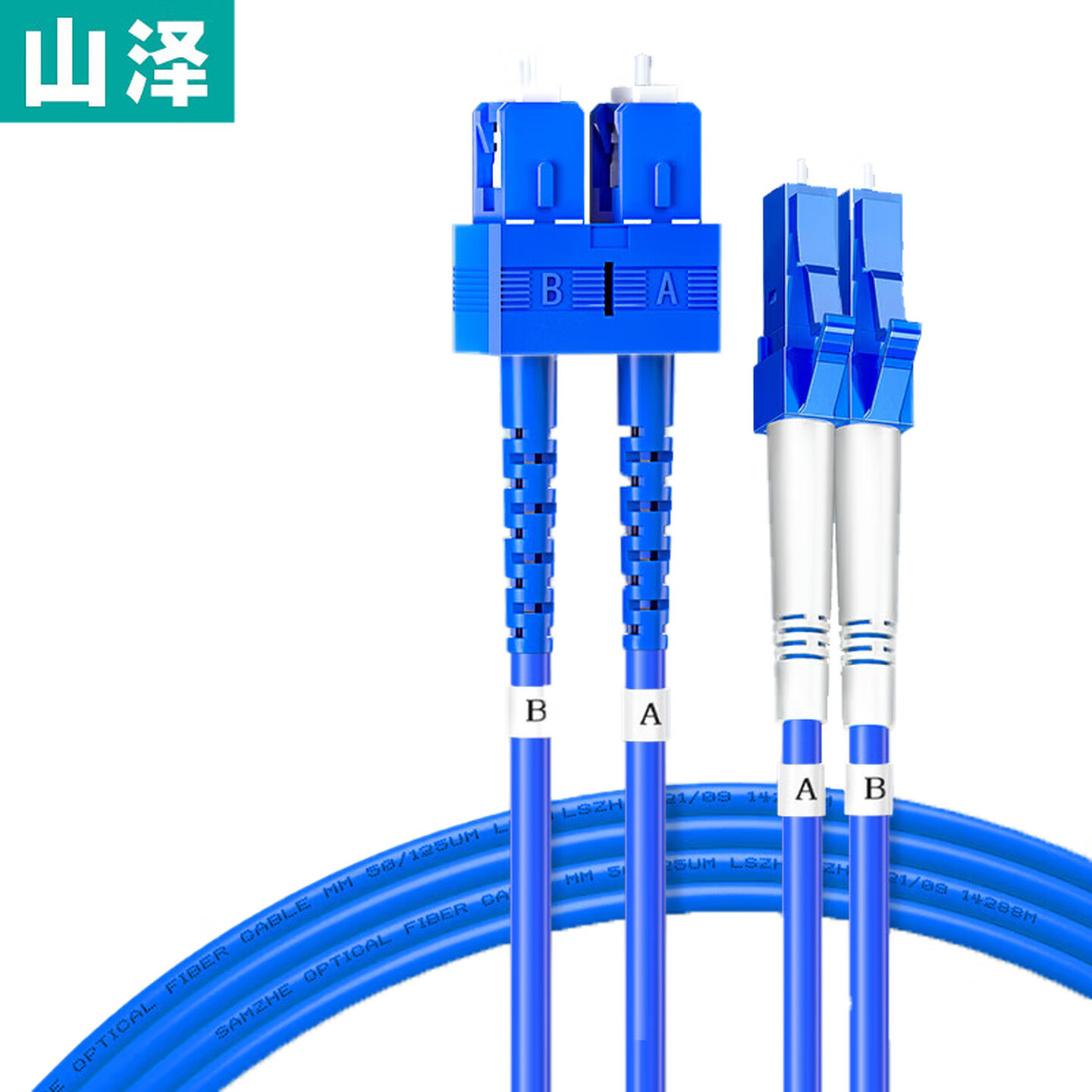 山泽SAMZHE KG1-LCSC03 3米 LC-SC 单模双芯 蓝色 光纤跳线/连接线