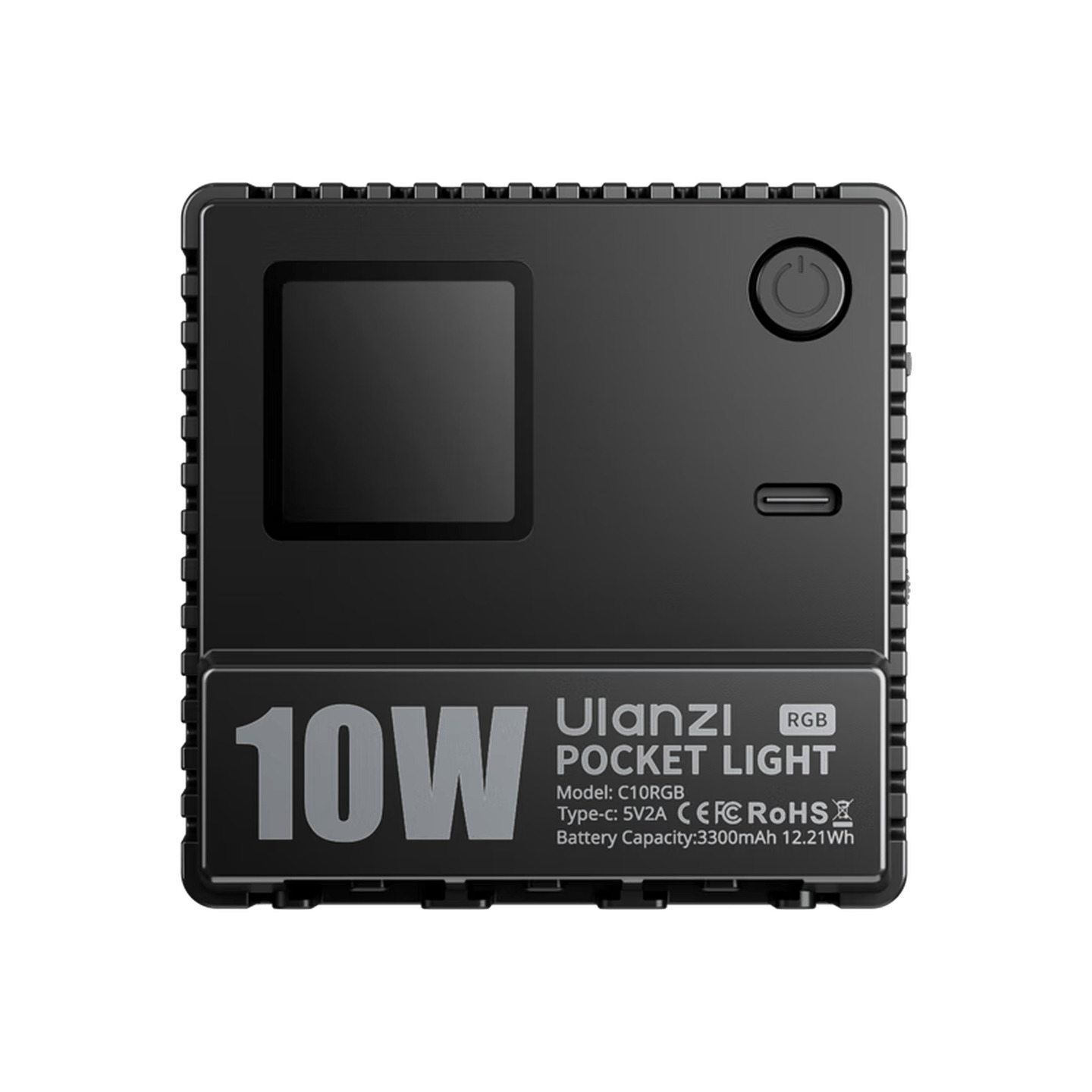 优篮子Ulanzi C10RGB 10W 色温1800K-9000K 官方标配 黑色 RGB口袋灯/补光灯