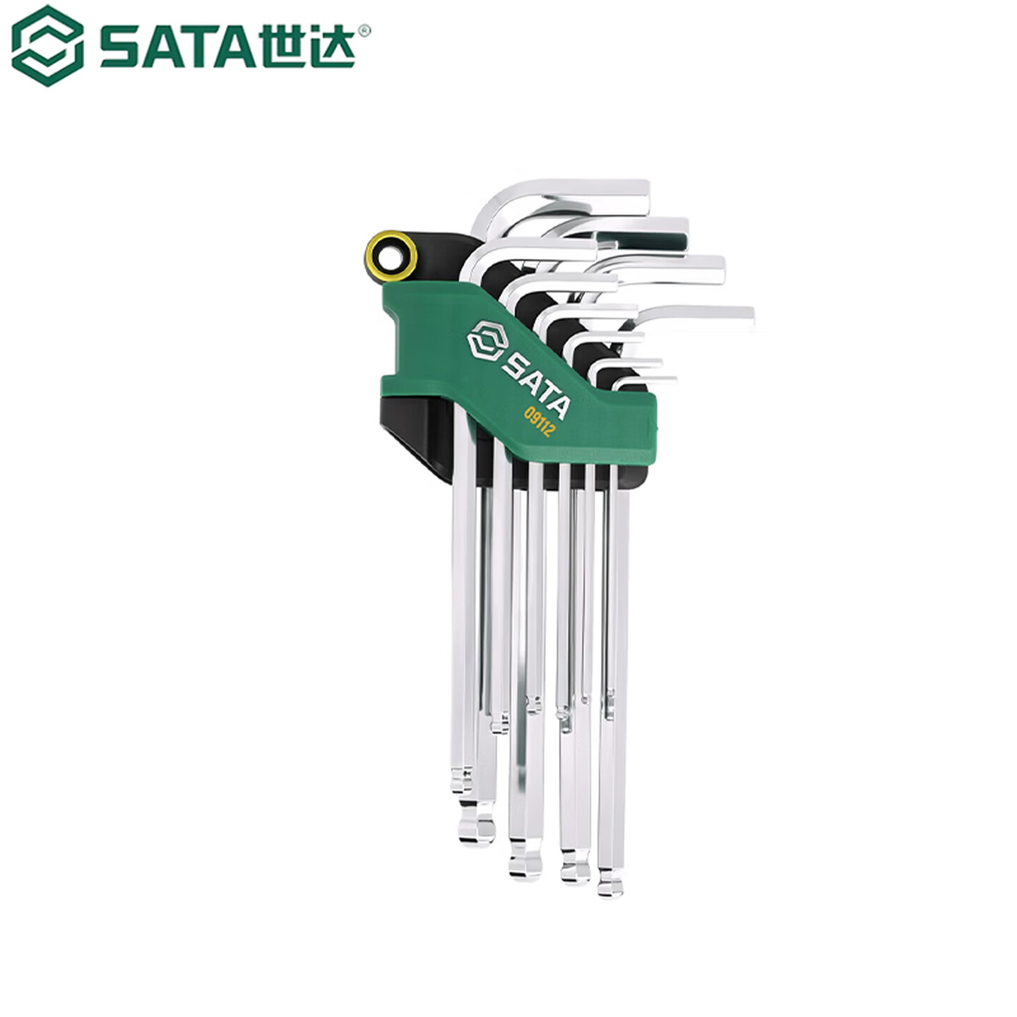 世达Sata 09112 10件/套 2-10mm 加长球头内六角扳手套装