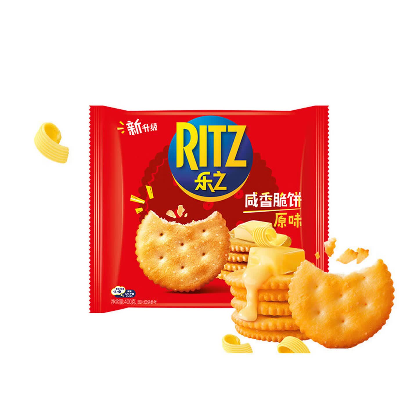 乐之Ritz 400g/袋 内含4包 独立包装 原味 咸香脆饼
