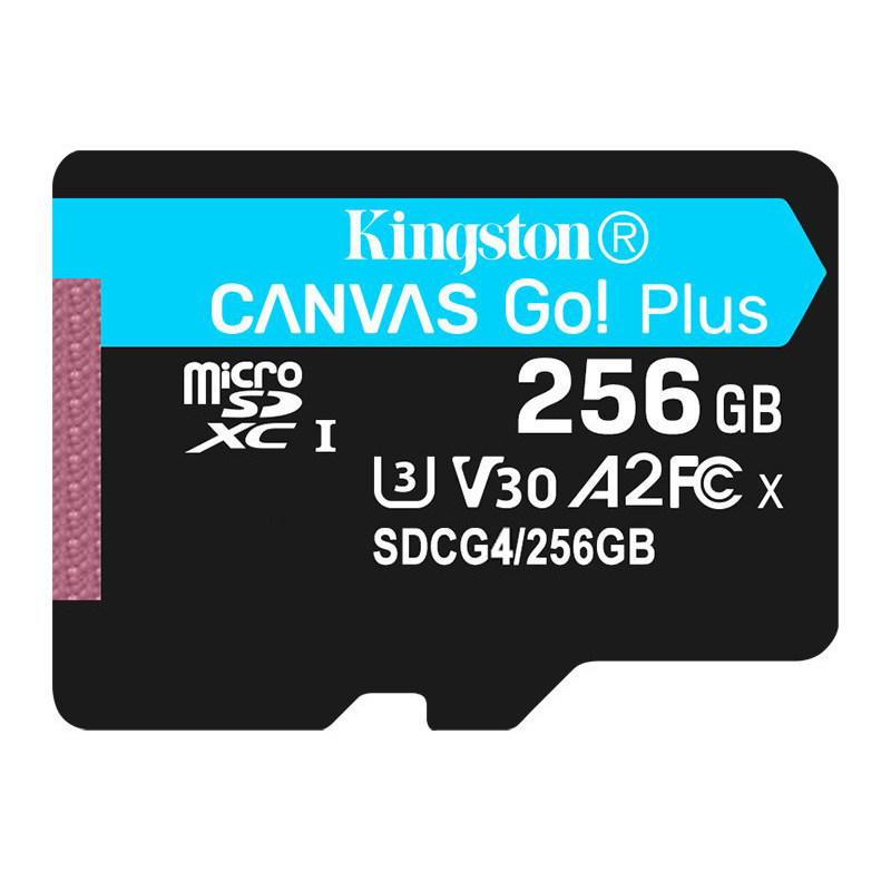 金士顿Kingston SDCG4/256GB 256GB 200MB/s TF(Micro SD) U3 V30 A2 高速存储卡