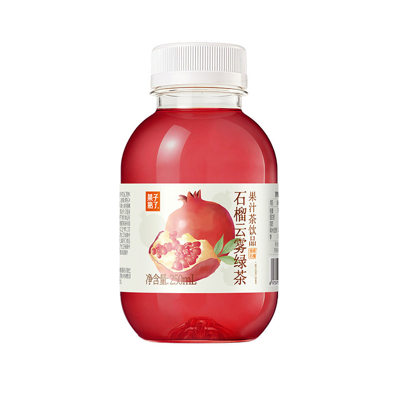 果子熟了 250ml*15瓶/箱 石榴云雾绿茶 果汁茶饮品