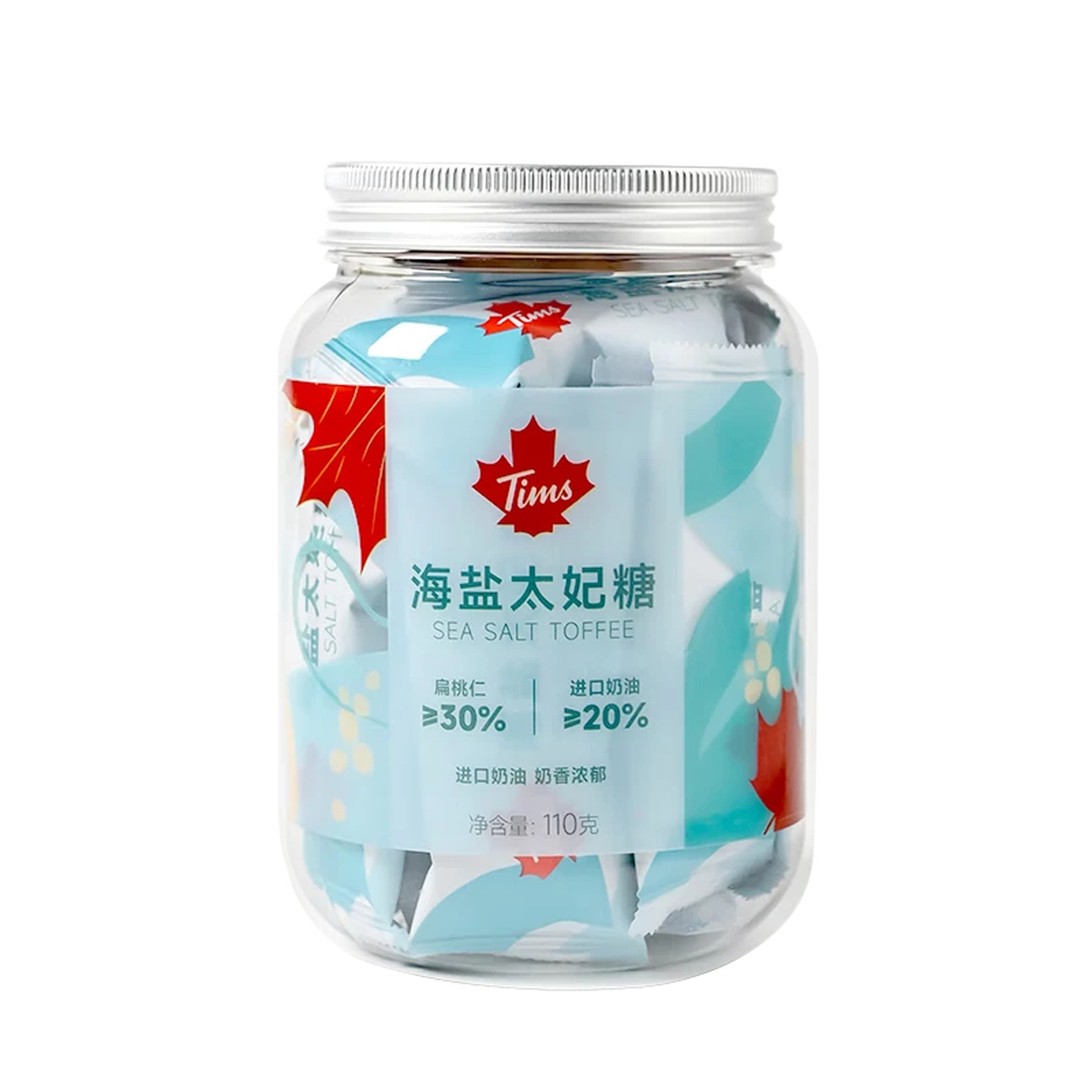 天好Tims 110g/瓶 独立小包 海盐太妃糖