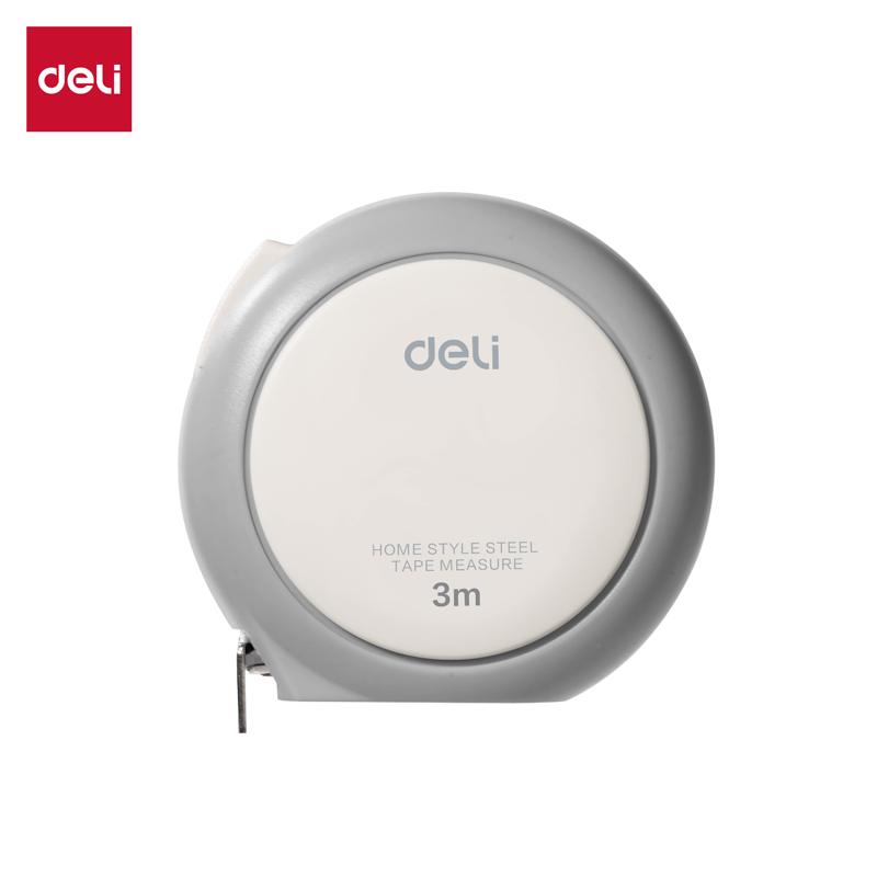 得力Deli TT301 3米 尺宽16mm 灰色 自动锁定 ABS外壳 钢卷尺