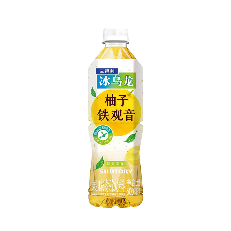 三得利Suntory 500ml*15瓶/箱 冰乌龙 柚子铁观音（整箱）