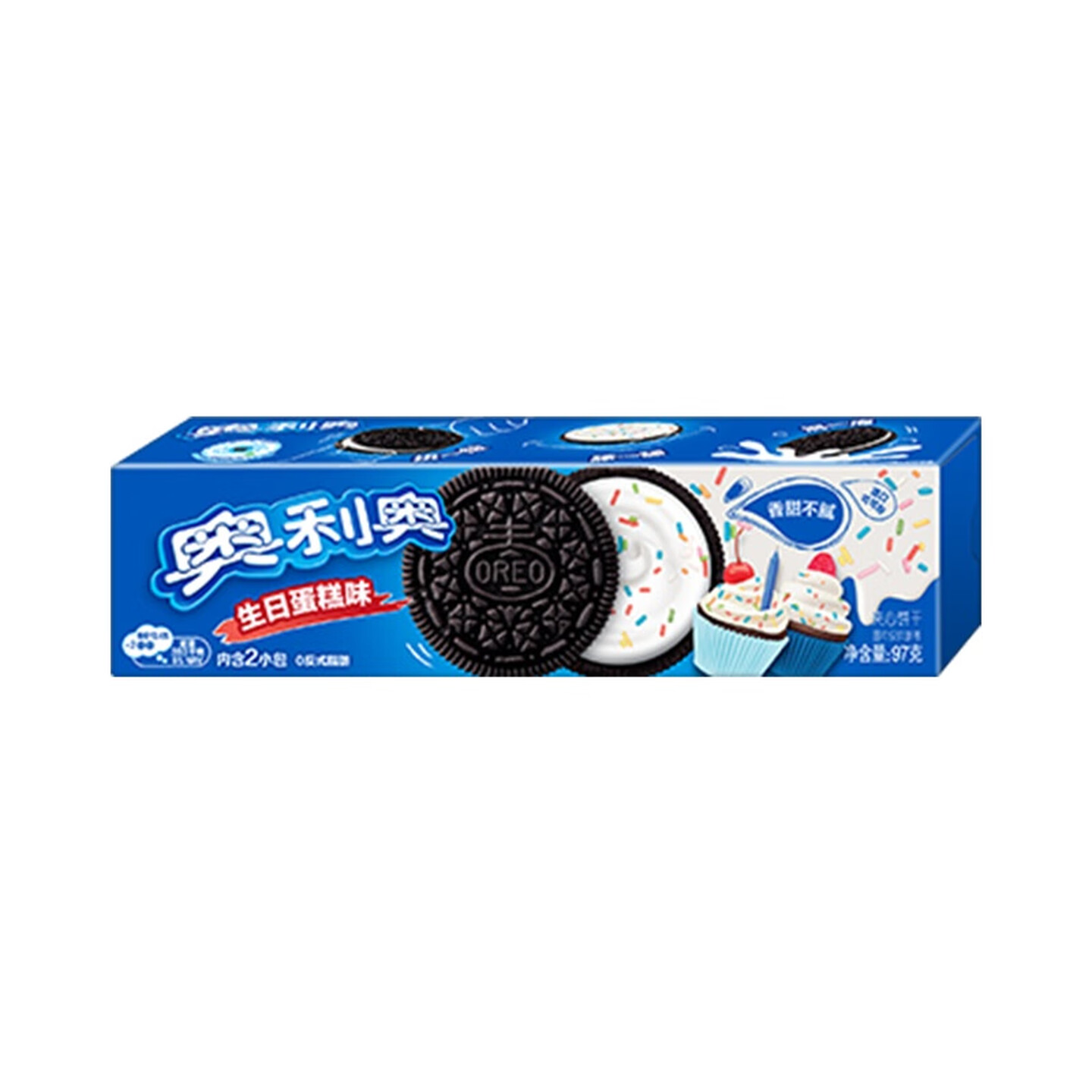 奥利奥 97g/盒 内含2包 生日蛋糕味 夹心饼干