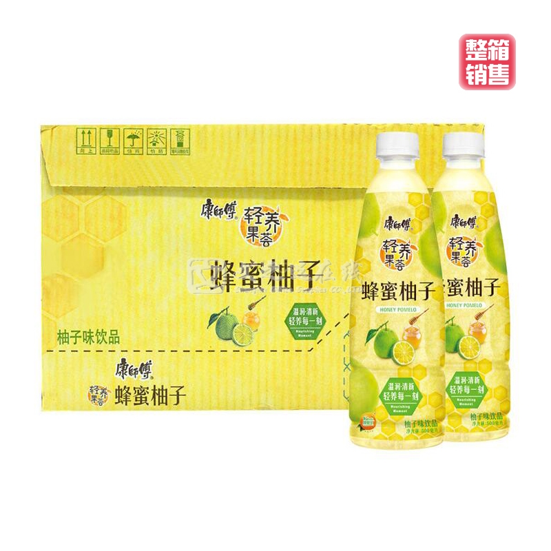康师傅 500ml*15瓶/箱 蜂蜜柚子茶（整箱）