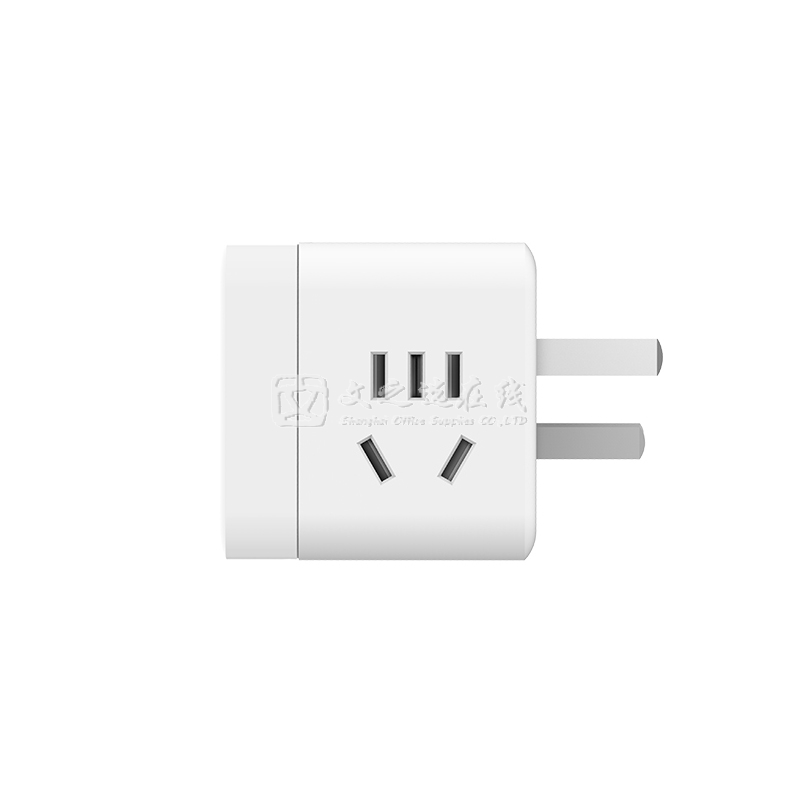 公牛Bull GNV-U9B122 5孔*2+2USB 白色 总控 无线魔方电源插座