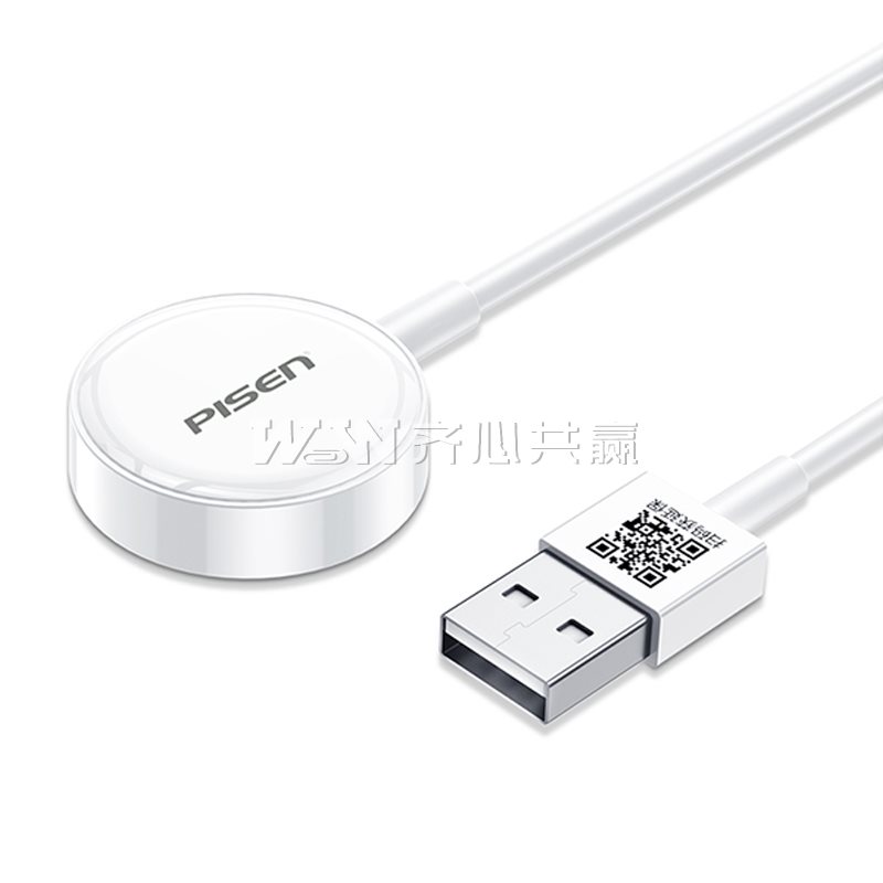 品胜Pisen FYD-C11 1米 1A 智能手表无线充+BL-C02LS 1A/5W 白色 USB充电头 套装