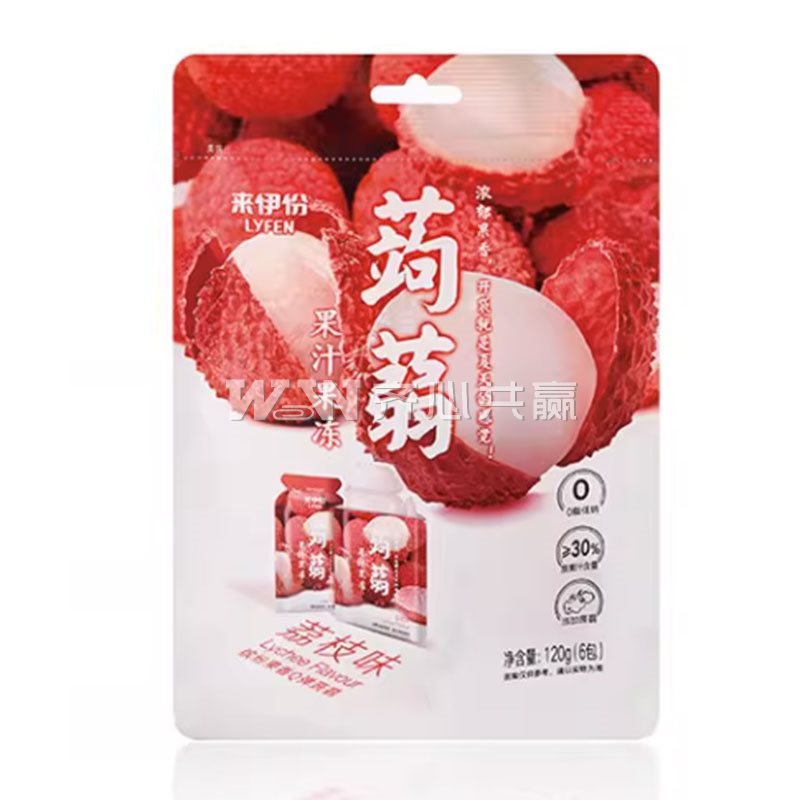 来伊份 500g 独立包装 荔枝味 蒟蒻果冻（散装称重）
