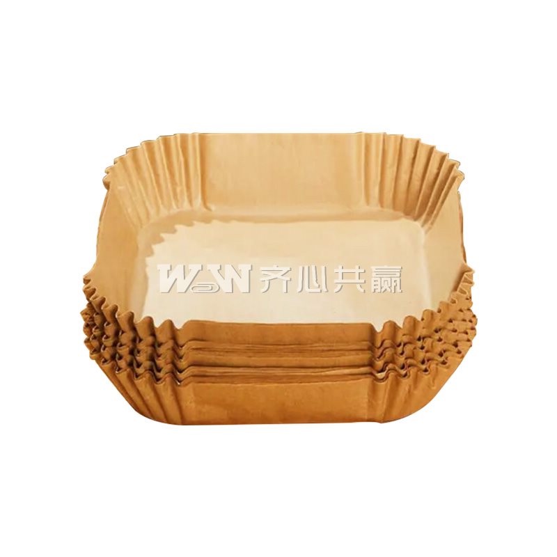 美进家 20*4.5cm 100张/组 原色 方形 空气炸锅硅油纸托