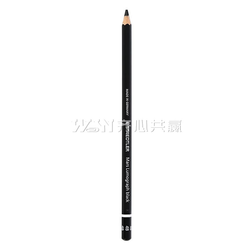 施德楼Staedtler 100B 4B 12支/盒 黑杆碳素铅笔