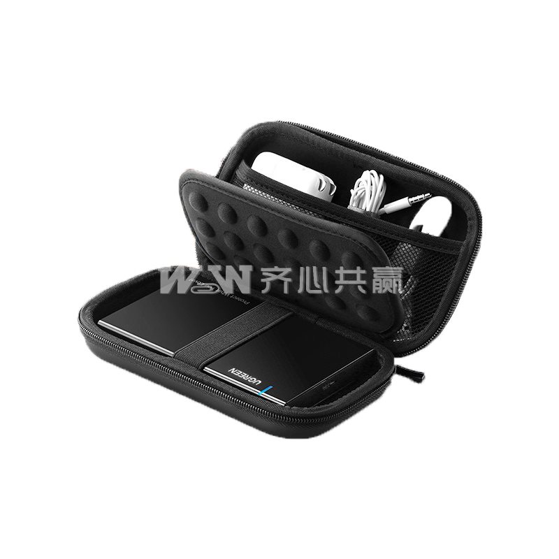 绿联Ugreen 50274 18*9.5*5.5cm 黑色 硬盘收纳包
