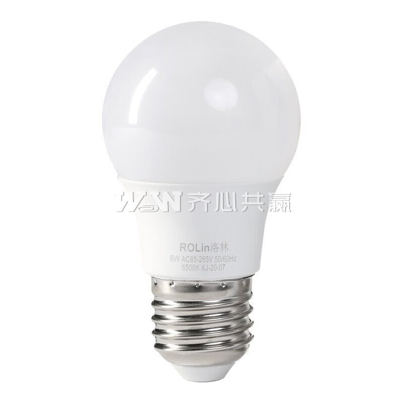 洛林ROLin 6W E27 6500K 白光 LED球泡