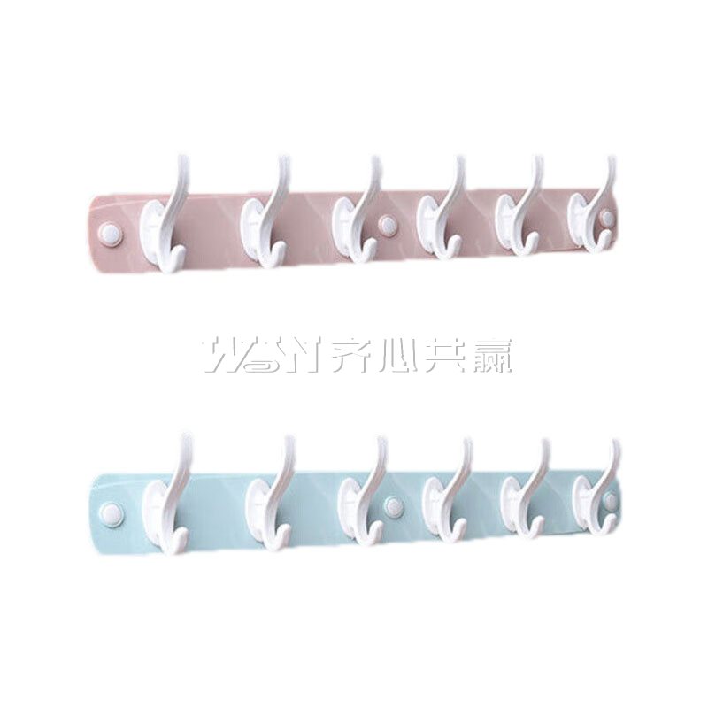 茶花 51011K 40*6.5*4cm 承重5kg 凤凰强力六钩排钩